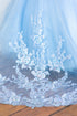 Girls Multi Color Bliss Mini Quince Off-Shoulder Tail Pageant Dress 2-16